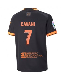 Valencia Edinson Cavani #7 Auswärtstrikot 2022-23 Kurzarm